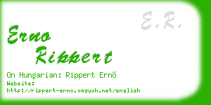 erno rippert business card